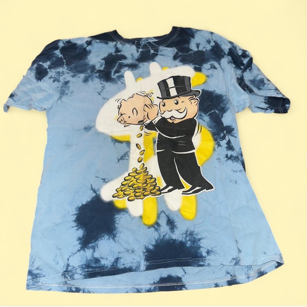 Monopoly Blue Tie-Dye T-Shirt